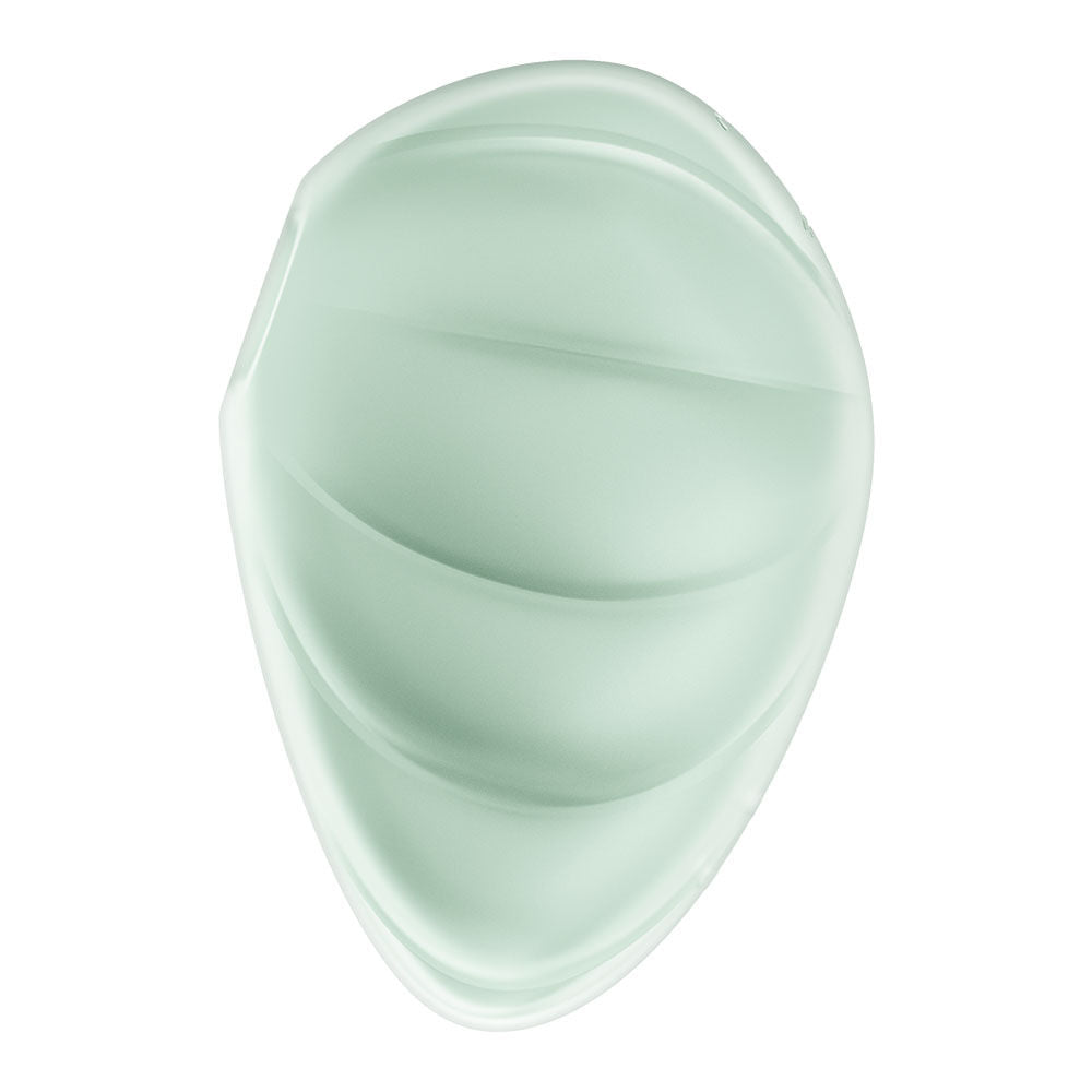 Satisfyer - cloud dancer - mint - air pulse - clitoral suction stimulator - second Product side view  | Flirty Bay